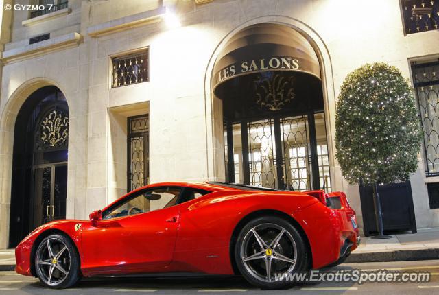 Ferrari 458 Italia spotted in Paris, France