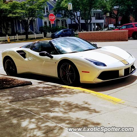 Ferrari 488 GTB spotted in Birmingham, Michigan