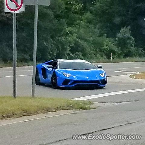 Lamborghini Aventador spotted in Bloomfield Hills, Michigan