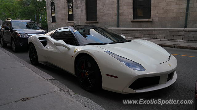 Ferrari 488 GTB spotted in Old Quebec city, Canada