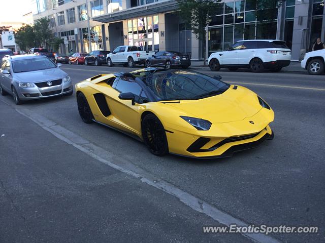 Lamborghini Aventador spotted in Calgary, Canada