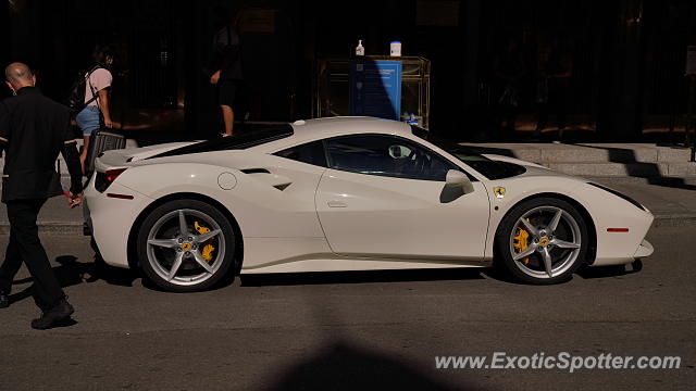 Ferrari 488 GTB spotted in Old Québec city, Canada