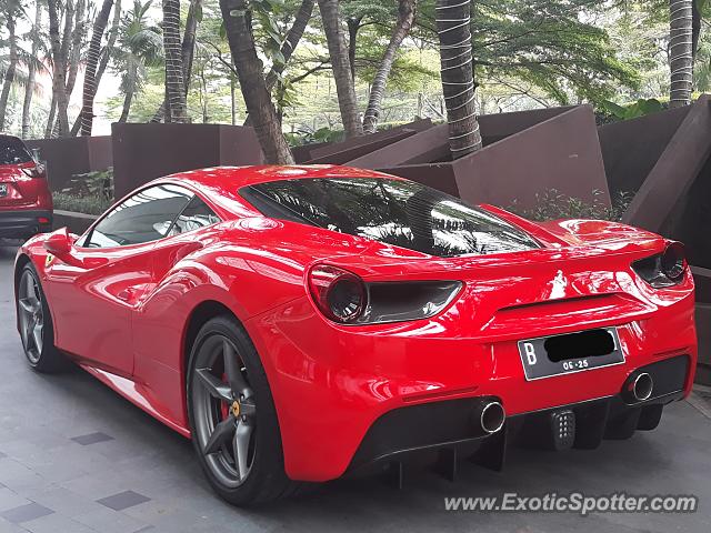 Ferrari 488 GTB spotted in Jakarta, Indonesia