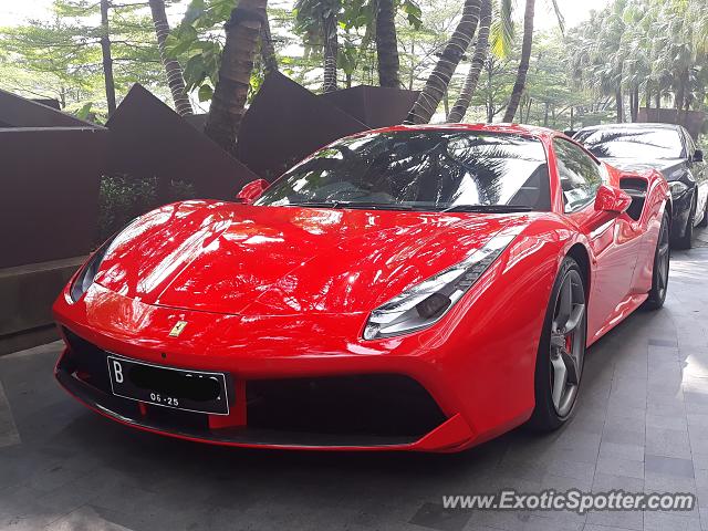 Ferrari 488 GTB spotted in Jakarta, Indonesia