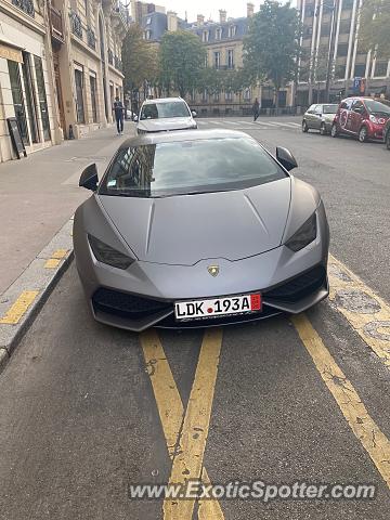 Lamborghini Huracan spotted in PARIS, France