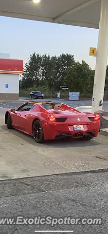Ferrari 458 Italia spotted in Avon, Indiana