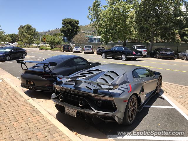 Lamborghini Aventador spotted in Malibu, California