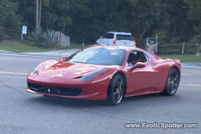 Ferrari 458 Italia spotted in Fruit Cove, Florida