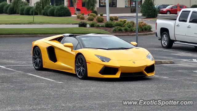 Lamborghini Aventador spotted in Goldsboro, North Carolina