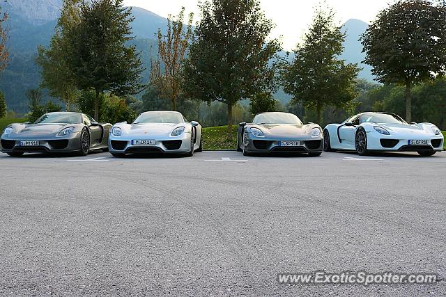 Porsche 918 Spyder spotted in Lienz, Austria