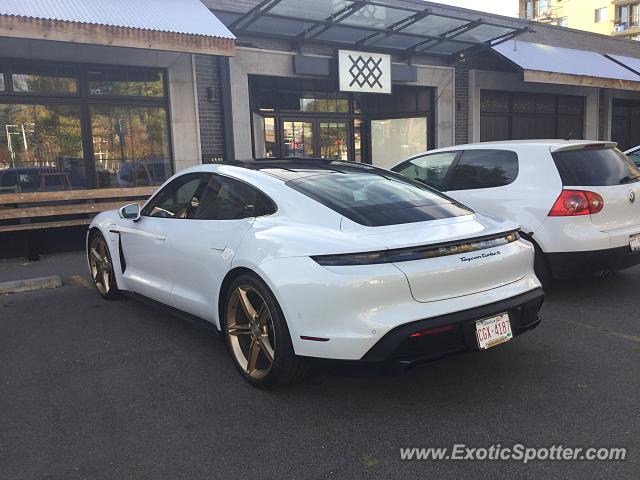 Porsche Taycan (Turbo S only) spotted in Calgary, Canada