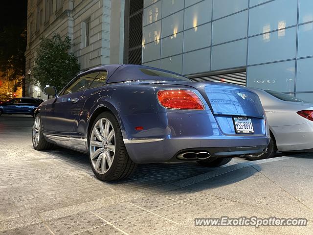 Bentley Continental spotted in Washington DC, United States