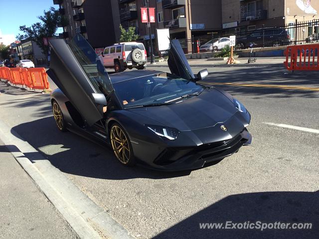 Lamborghini Aventador spotted in Calgary, Canada