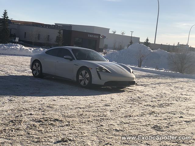 Porsche Taycan (Turbo S only) spotted in Calgary, Canada