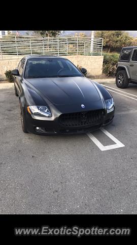 Maserati Quattroporte spotted in Upland, California