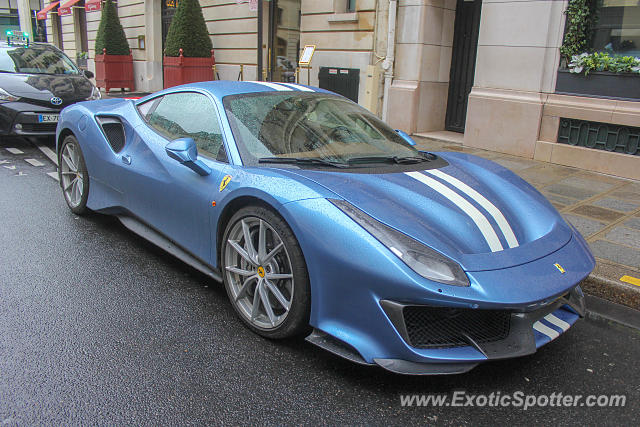 Ferrari 488 GTB spotted in Paris, France