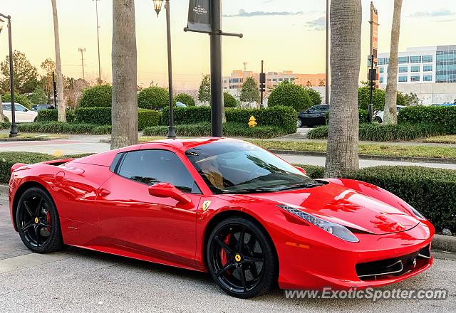 Ferrari 458 Italia spotted in Jacksonville, Florida