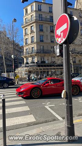 Ferrari 488 GTB spotted in PARIS, France