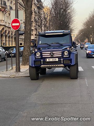 Mercedes 4x4 Squared spotted in PARIS, France