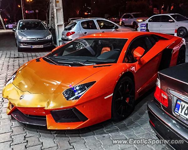 Lamborghini Aventador spotted in Tabriz, Iran