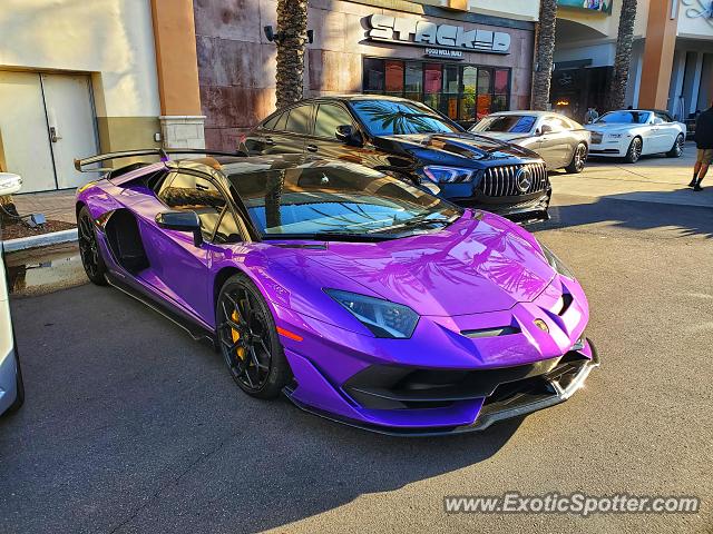 Lamborghini Aventador spotted in San Diego, California