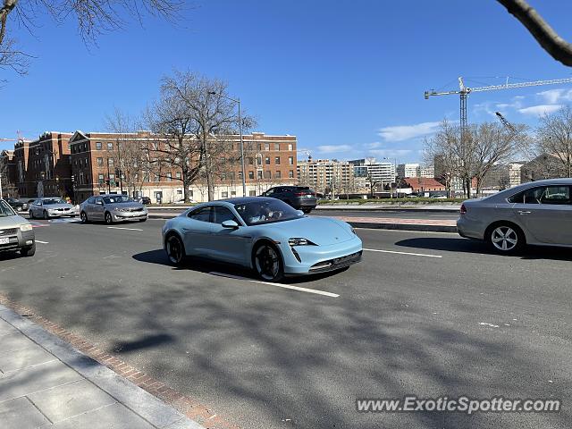 Porsche Taycan (Turbo S only) spotted in Washington DC, United States