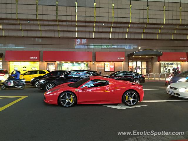 Ferrari 458 Italia spotted in Taipei, Taiwan