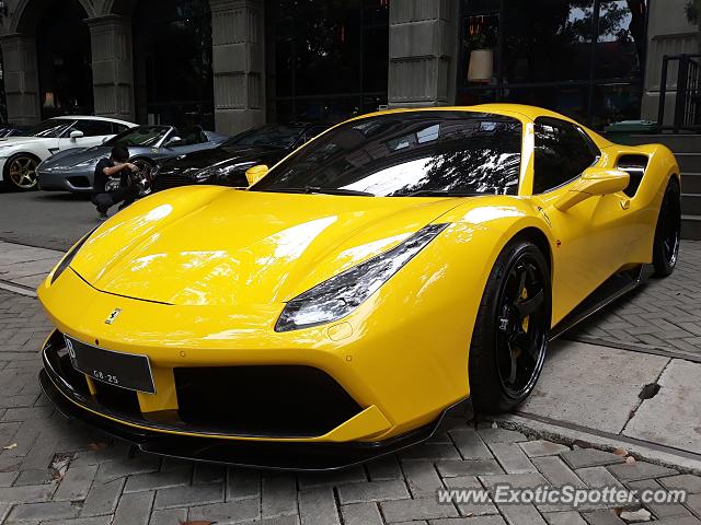 Ferrari 488 GTB spotted in Jakarta, Indonesia