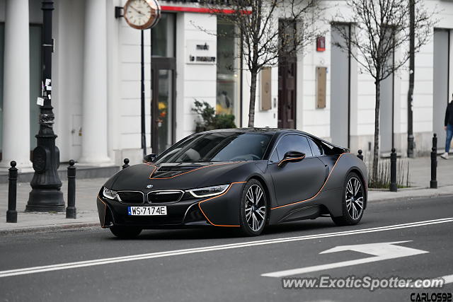 BMW I8 spotted in Warsaw, Poland