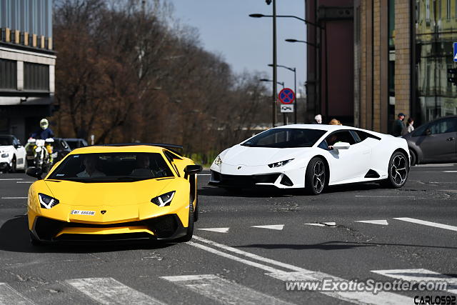 Lamborghini Aventador spotted in Warsaw, Poland