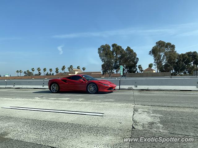 Ferrari F8 Tributo spotted in Ontario, California