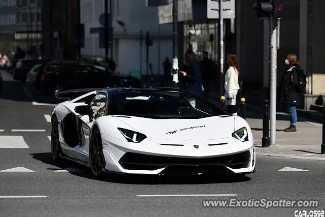 Lamborghini Aventador spotted in Warsaw, Poland