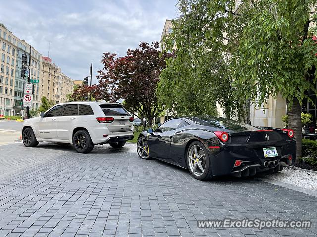 Ferrari 458 Italia spotted in Washington DC, United States