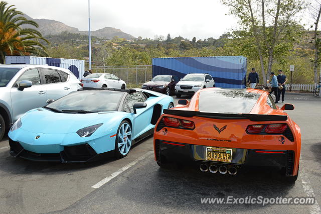 Lamborghini Aventador spotted in Malibu, California