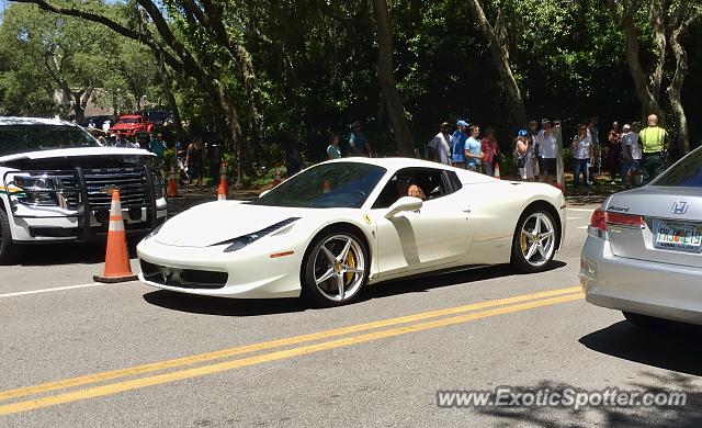 Ferrari 458 Italia spotted in Amelia island, Florida