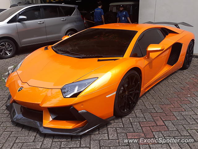 Lamborghini Aventador spotted in Jakarta, Indonesia