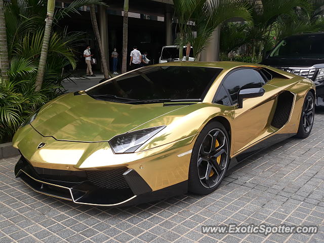 Lamborghini Aventador spotted in Jakarta, Indonesia