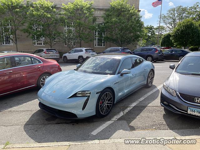 Porsche Taycan (Turbo S only) spotted in Greenwich, Connecticut