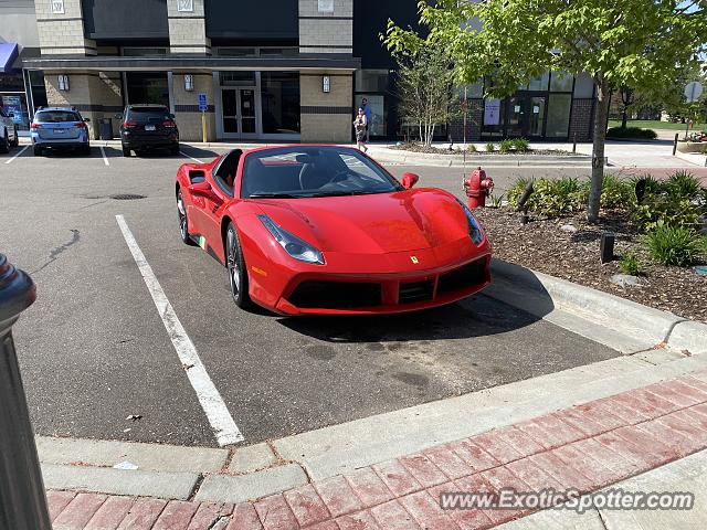 Ferrari 488 GTB spotted in Woodbury, Minnesota