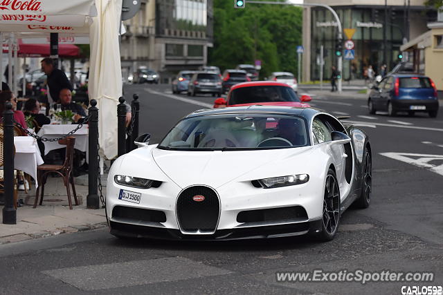 Bugatti Chiron spotted in Warsaw, Poland
