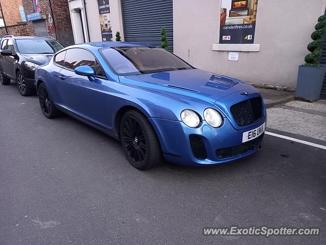 Bentley Continental spotted in North Shields, United Kingdom