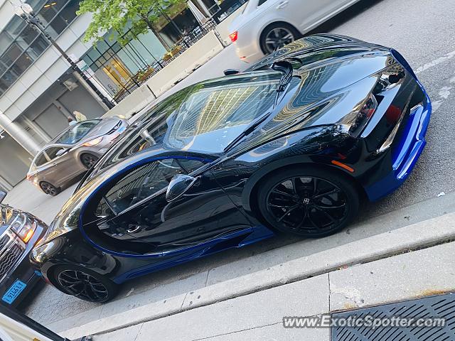 Bugatti Chiron spotted in Chicago, Illinois
