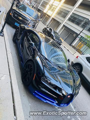 Bugatti Chiron spotted in Chicago, Illinois
