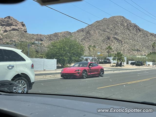 Porsche Taycan (Turbo S only) spotted in Scottsdale, Arizona