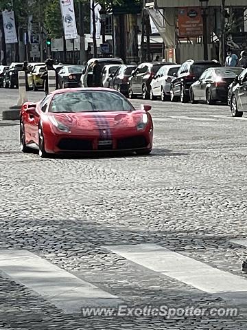 Ferrari 488 GTB spotted in Paris, France