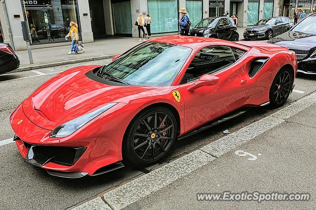 Ferrari 488 GTB spotted in Zürich, Switzerland