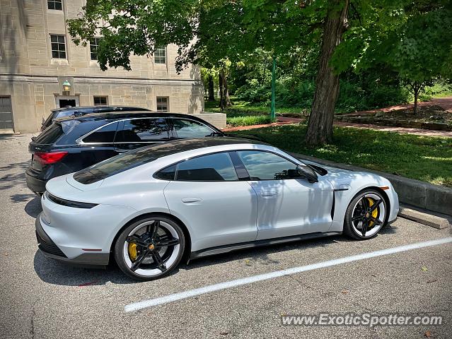 Porsche Taycan (Turbo S only) spotted in Bloomington, Indiana