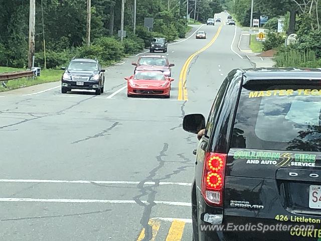 Ferrari 458 Italia spotted in Westford, Massachusetts