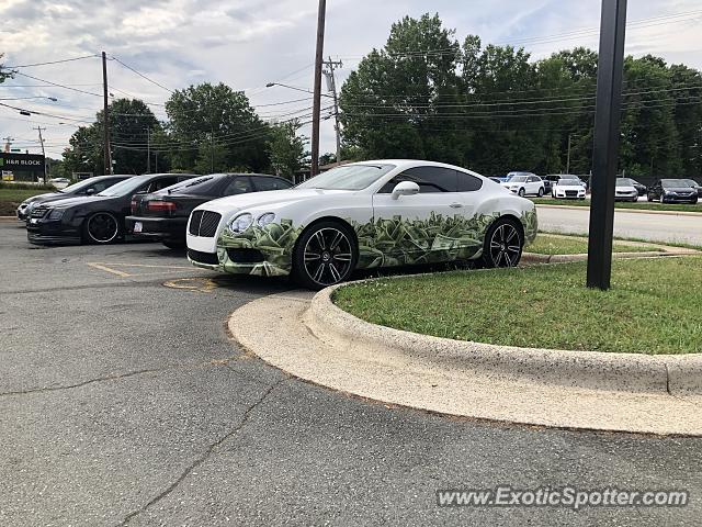 Bentley Continental spotted in Greensboro, North Carolina