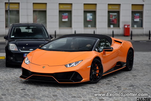 Lamborghini Huracan spotted in Warsaw, Poland